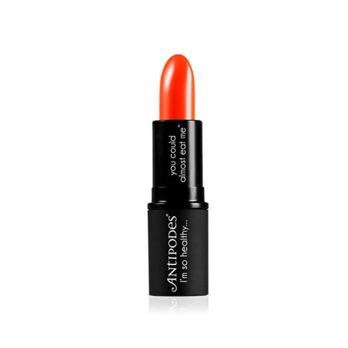 Antipodes Moisture-Boost Natural Lipstick - Piha Beach Tangerine - Lipstick