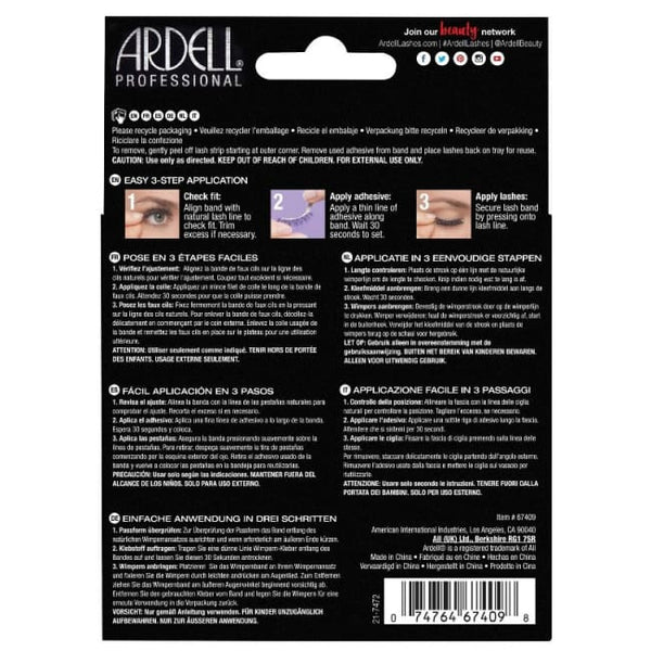 ARDELL Faux Mink Wispies Knot-Free Invisiband - 4 Pairs - Lashes