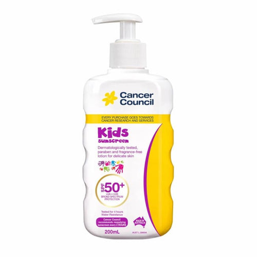 Cancer Council Kids Sunscreen SPF 50+ Pump 200ml - Sunscreen