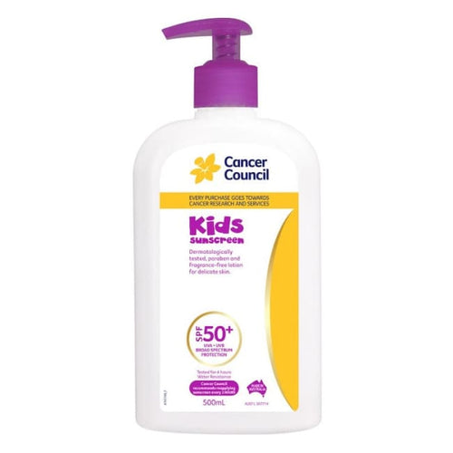Cancer Council Kids Sunscreen SPF 50+ Pump 500ml - Sunscreen