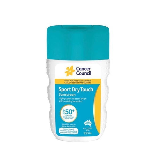 Cancer Council Sport Dry Touch Sunscreen SPF 50+ 100ml - Sunscreen