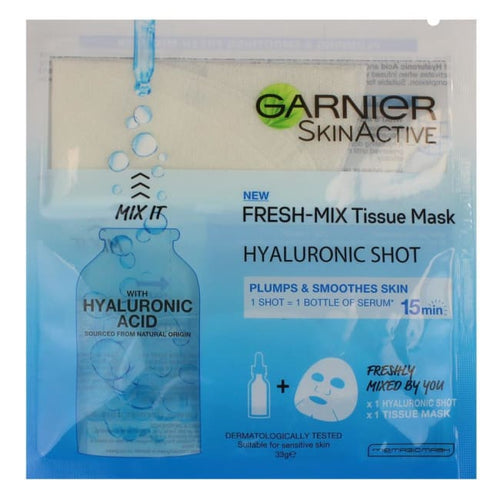 Garnier Skin Active Fresh-Mix Tissue Mask Hyaluronic Acid - Mask