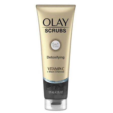 Olay Scrubs 5-In-1 Clean Detoxifying Vitamin C + Black Charcoal