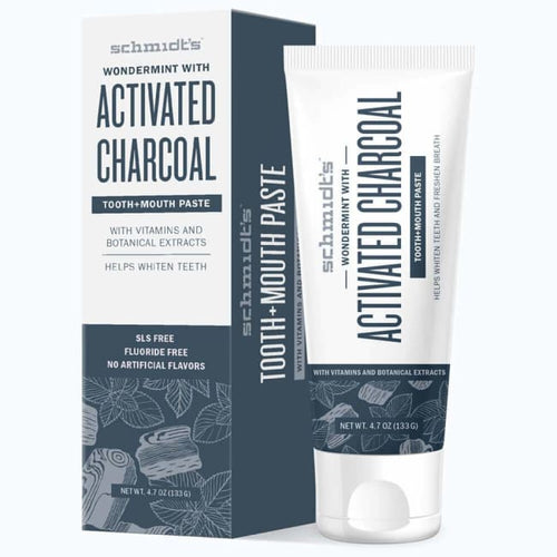Schmidt’s Tooth + Mouth Paste - Activated Charcoal With Wondermint - Toothpaste