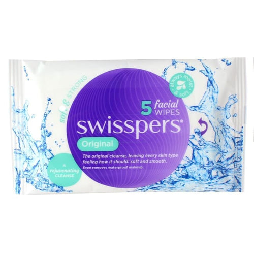 Swisspers Original Facial Wipes 5 Pack - Face Wipes